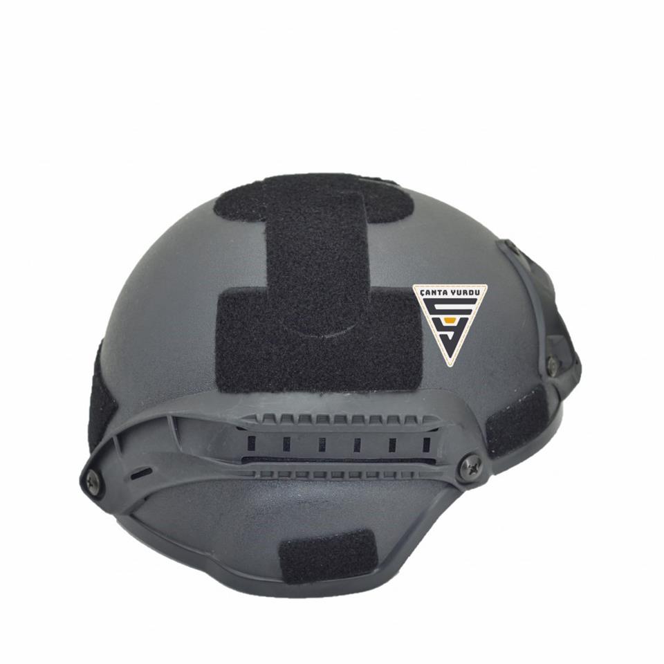 Taktikal Airsoft Paintball Plastik Kask Siyah
