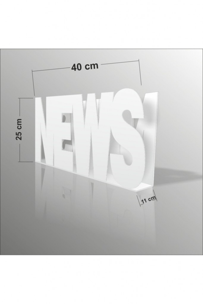 40X25Cm Beyaz News Yazılı Gazetelik Broşürlük İnsörtlük Dergilik