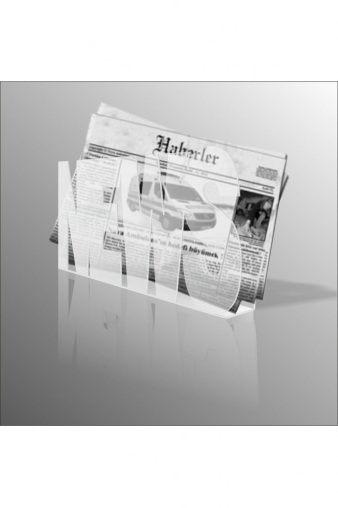 40X25Cm Şeffaf News Yazılı Gazetelik Dergilik Broşürlük İnsörtlük