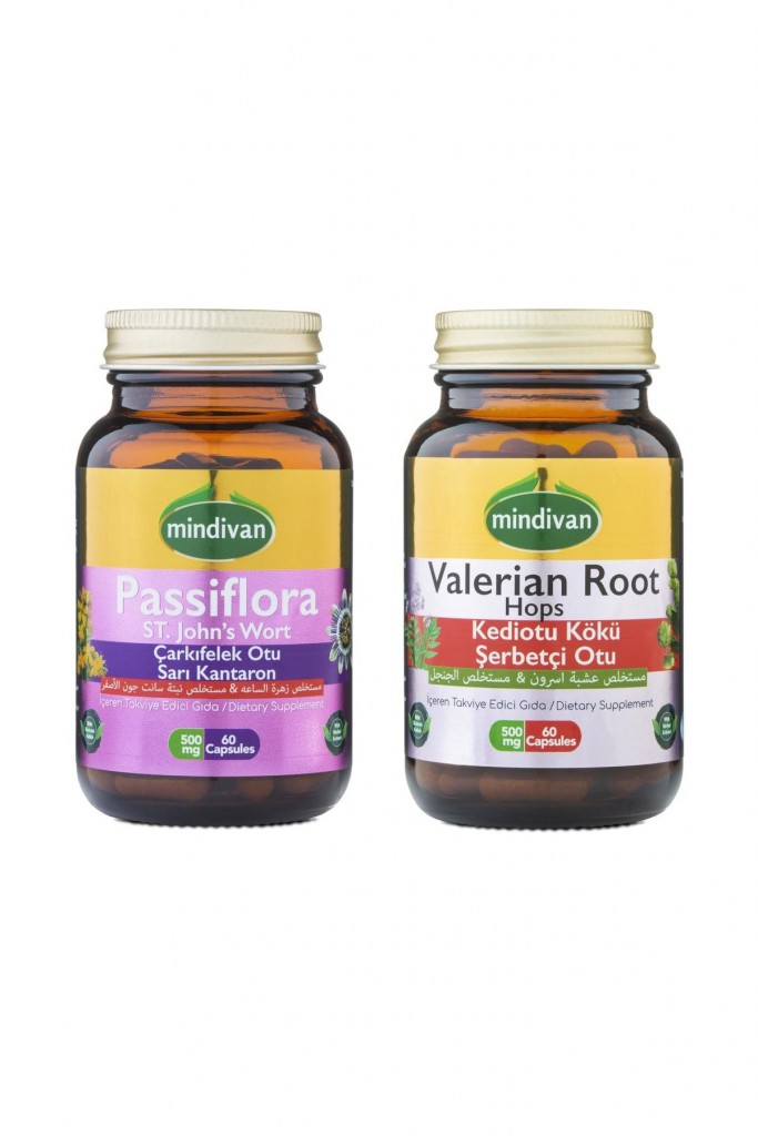 Passiflora Çarkıfelek Otu Kapsül + Valerian Root Kediotu Kapsül, Ikili Uyku Seti