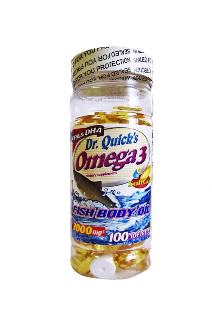 Dr Quicks Omega 3 Fish Oil 2000 Mg 100 Softgels