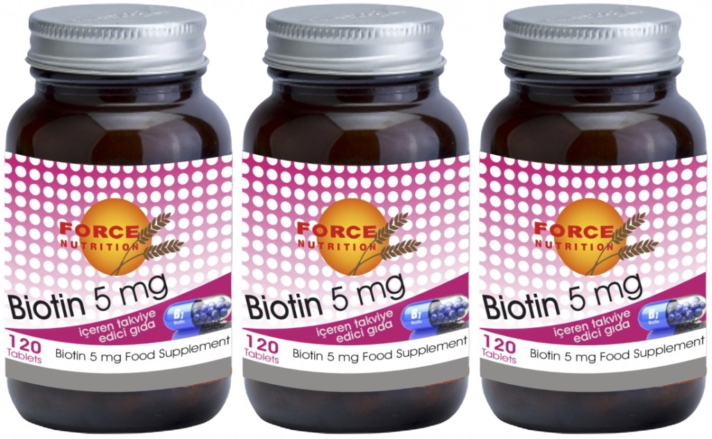 Force Nutrition Biotin 5 Mg 3X120 Tablet