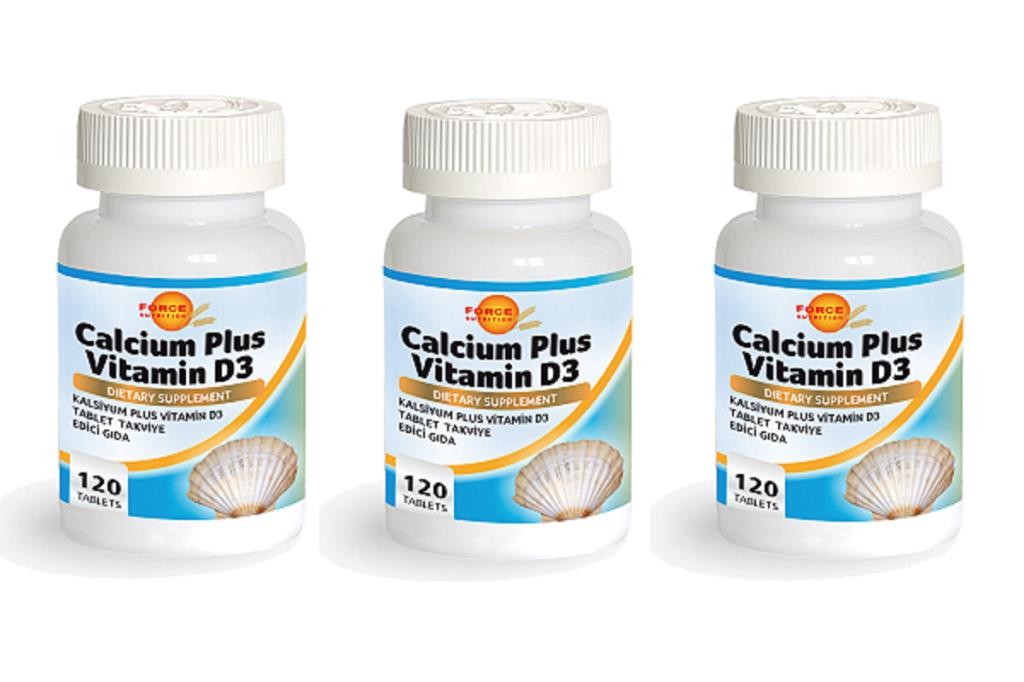 Force Nutrition Calcium Plus Vitamin D3 120 Tablet | 3 Kutu