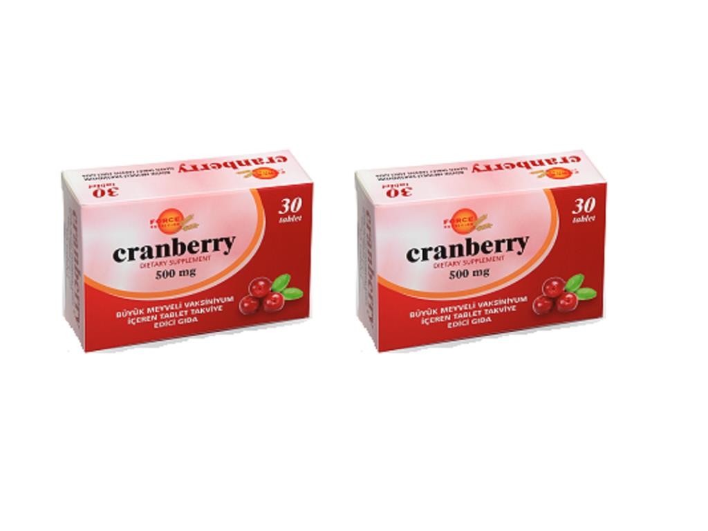 Force Nutrition Cranberry 500 Mg 30 Tablet | 2 Kutu
