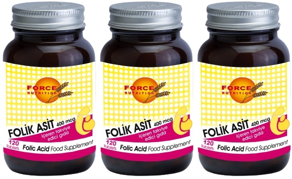 Force Nutrition Folic Acid 3X120 Tablet