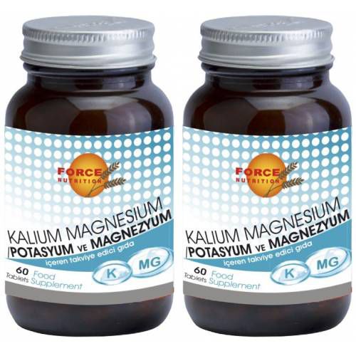 Force Nutrition Kalium Magnesium Magnezyum 2 Adet 60 Tablet