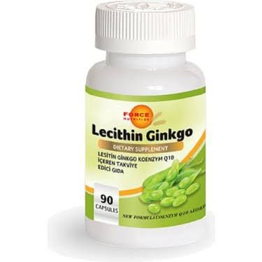 Force Nutrition Lecithin Lesitin Ginkgo Coenzyme Q10 90 Kapsül