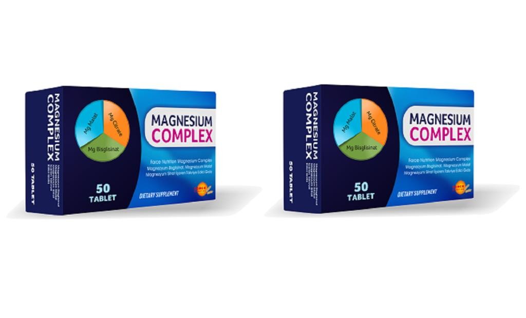 Force Nutrition Magnesium Comp.50 Tb | 2 Adet-Malat-Sitrat-Bisglisinat