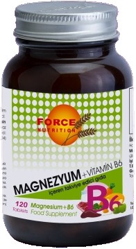 Force Nutrition Magnesium Vitamin B6 Magnezyum 120 Tablet
