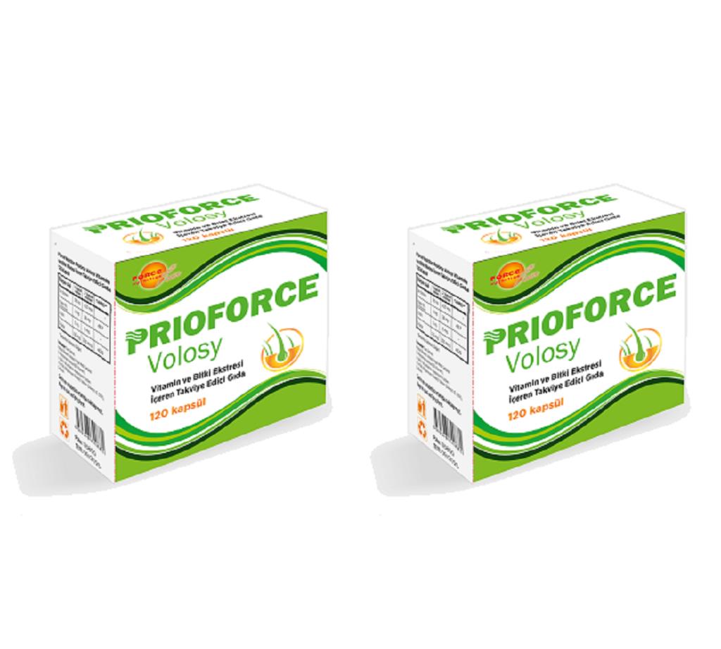Force Nutrition Prioforce Volosy 120 Saç Bakım Kapsülü | 2 Adet
