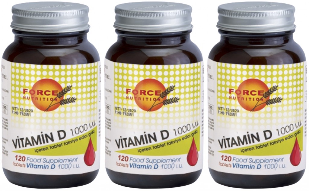 Force Nutrition Vitamin D 1000 Iu 3X120 Tablet