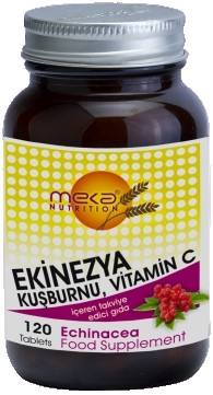 Meka Nutrition Echinacea Ekinezya Kuşburnu Vitamin C 120 Tablet