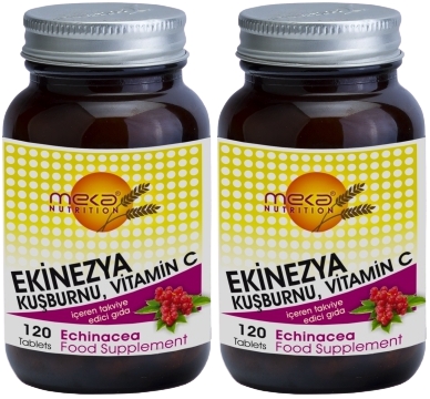 Meka Nutrition Ekinezya Kuşburnu Vitamin C 2X120 Tablet