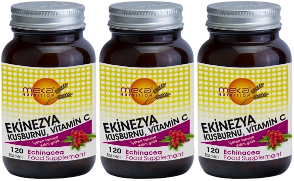 Meka Nutrition Ekinezya Kuşburnu Vitamin C 3X120 Tablet