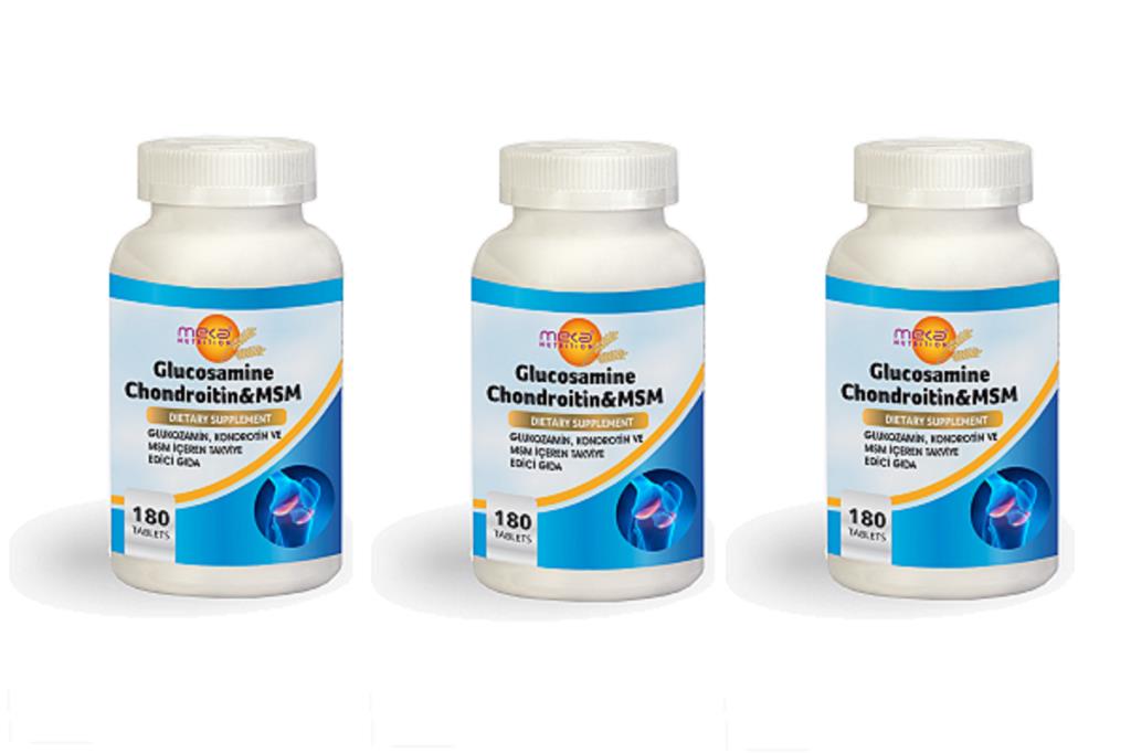 Meka Nutrition Glucosamine Chondraitin Msm 180 Tablet 3 Kutu