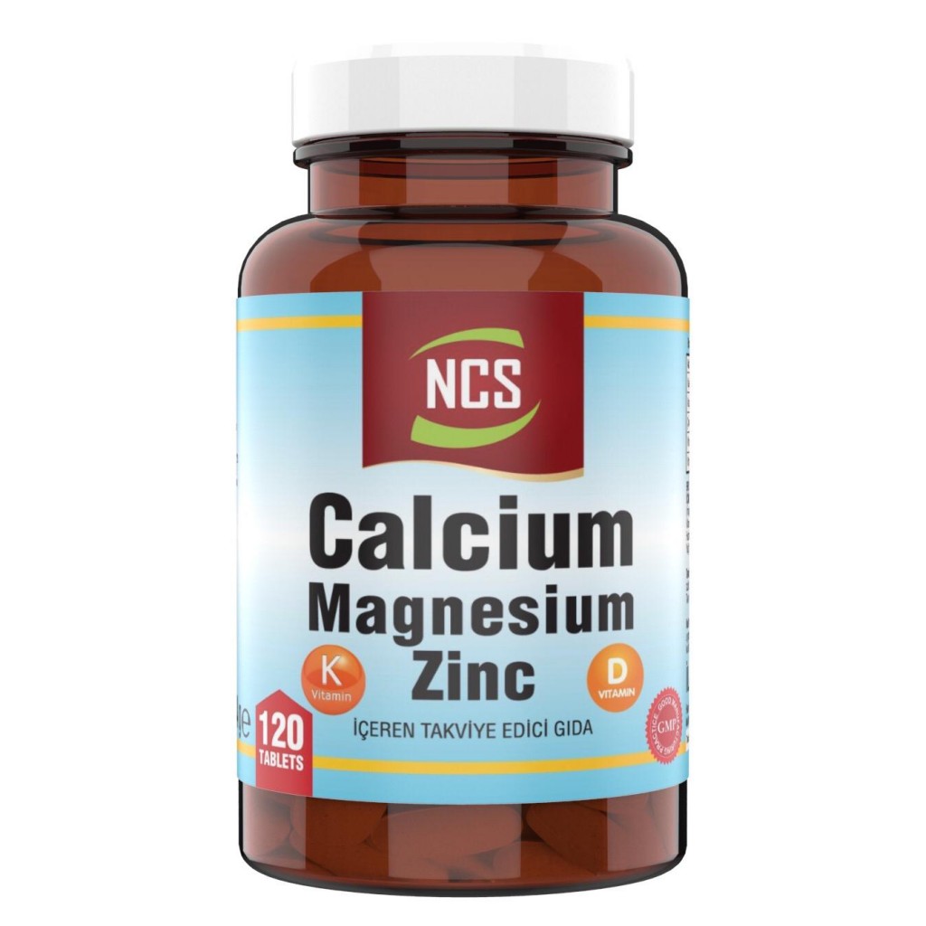 Ncs Calcium Magnesium Çinko D&K Kalsiyum Magnezyum Çinko 120 Tb