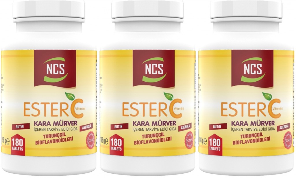 Ncs Ester C Vitamini 1000 Mg 3 Adet 540 Tablet Mayıs