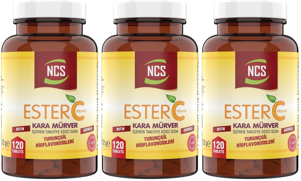 Ncs Ester C Vitamini 1000 Mg 3 Kutu 360 Tablet Mayıs