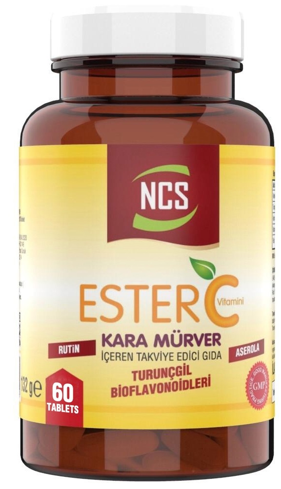 Ncs Ester C Vitamini 1000 Mg Kara Mürver 60 Tablet Vitamin C