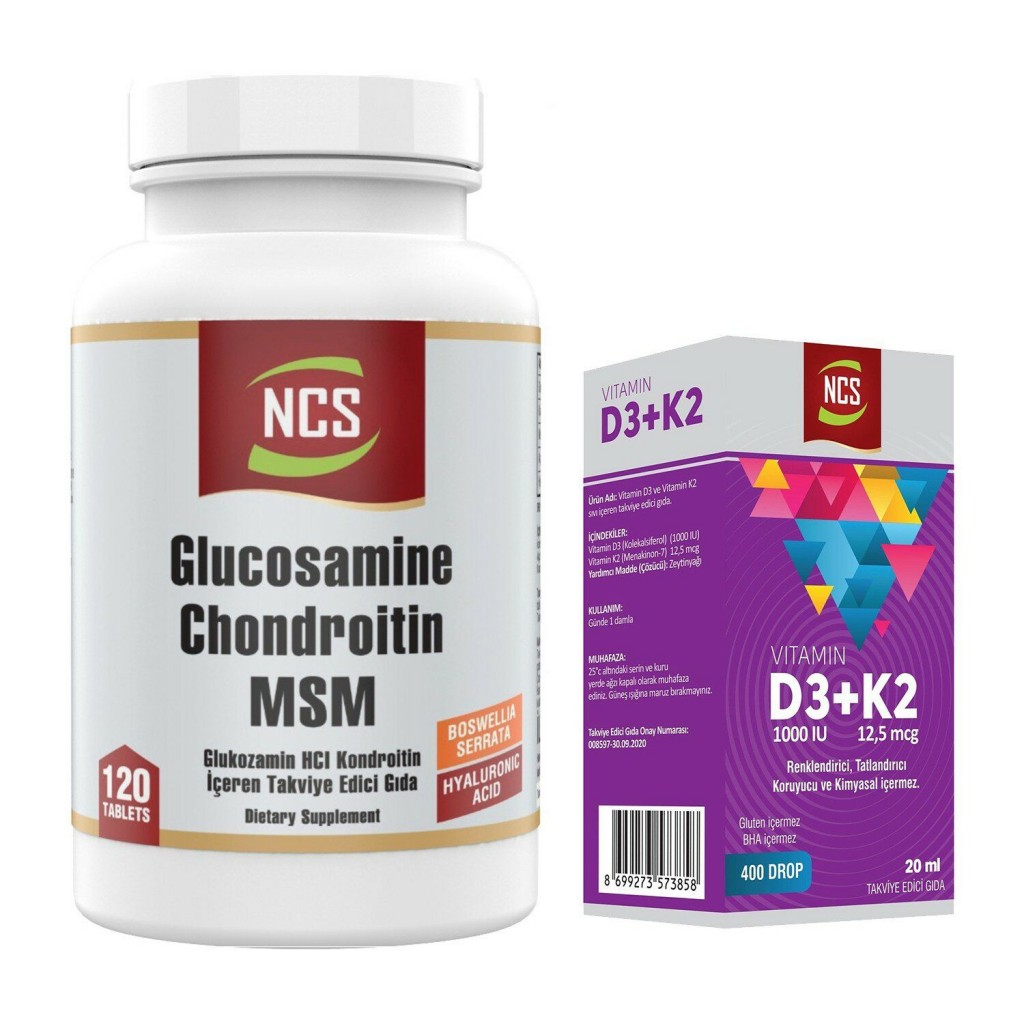 Ncs Glucosamine Kollajen 120 Tablet & Ncs Vitamin D3 K2 Damla