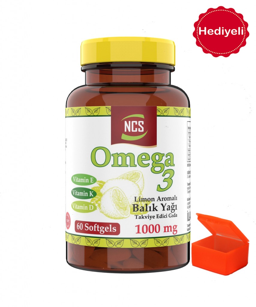 Ncs Omega 3 Limon Aromalı Balık Yağı 1000Mg 60 Softgel