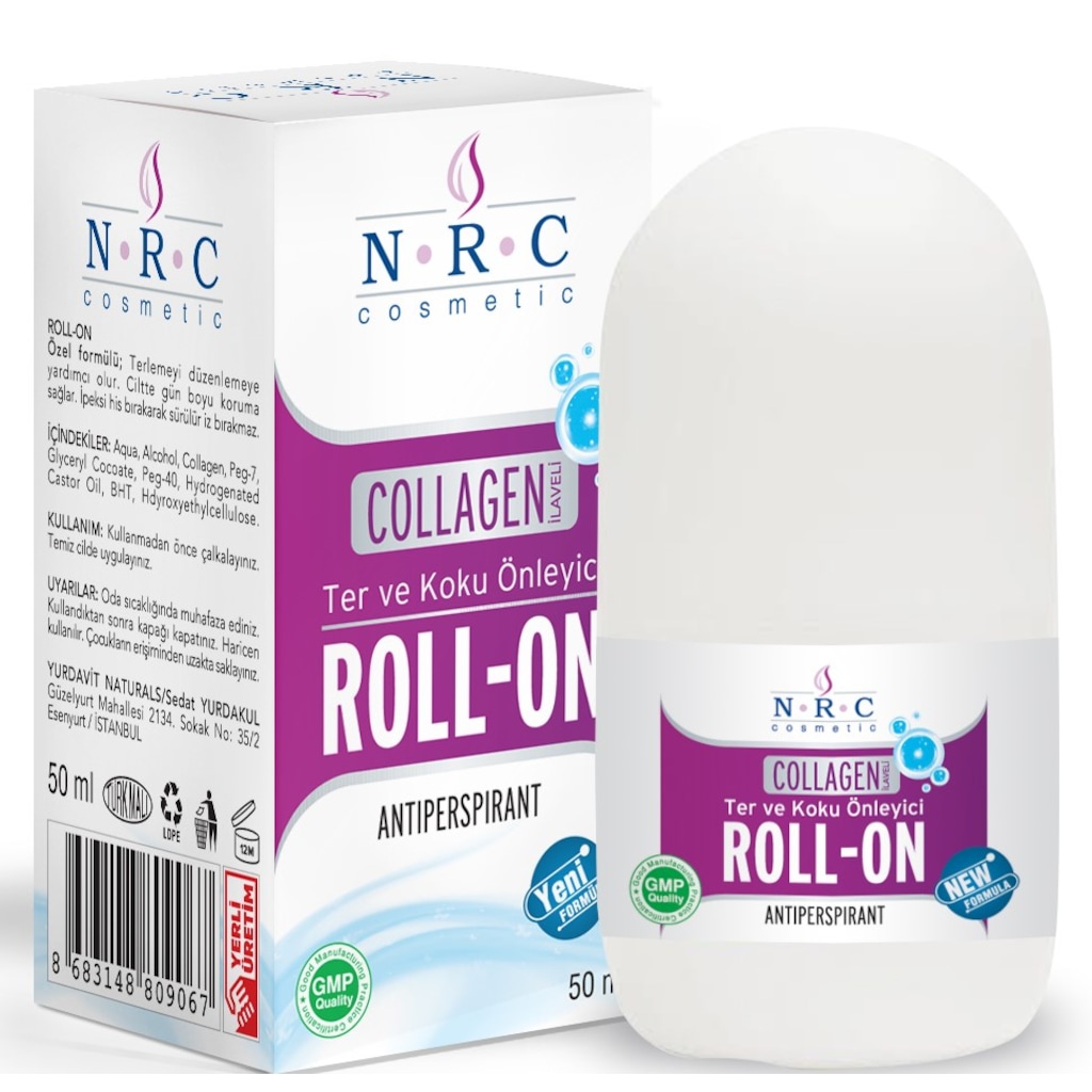Nrc Koltuk Altı Ter Koku Önleyici Collagen İlaveli Roll-On Deodorant 50 Ml