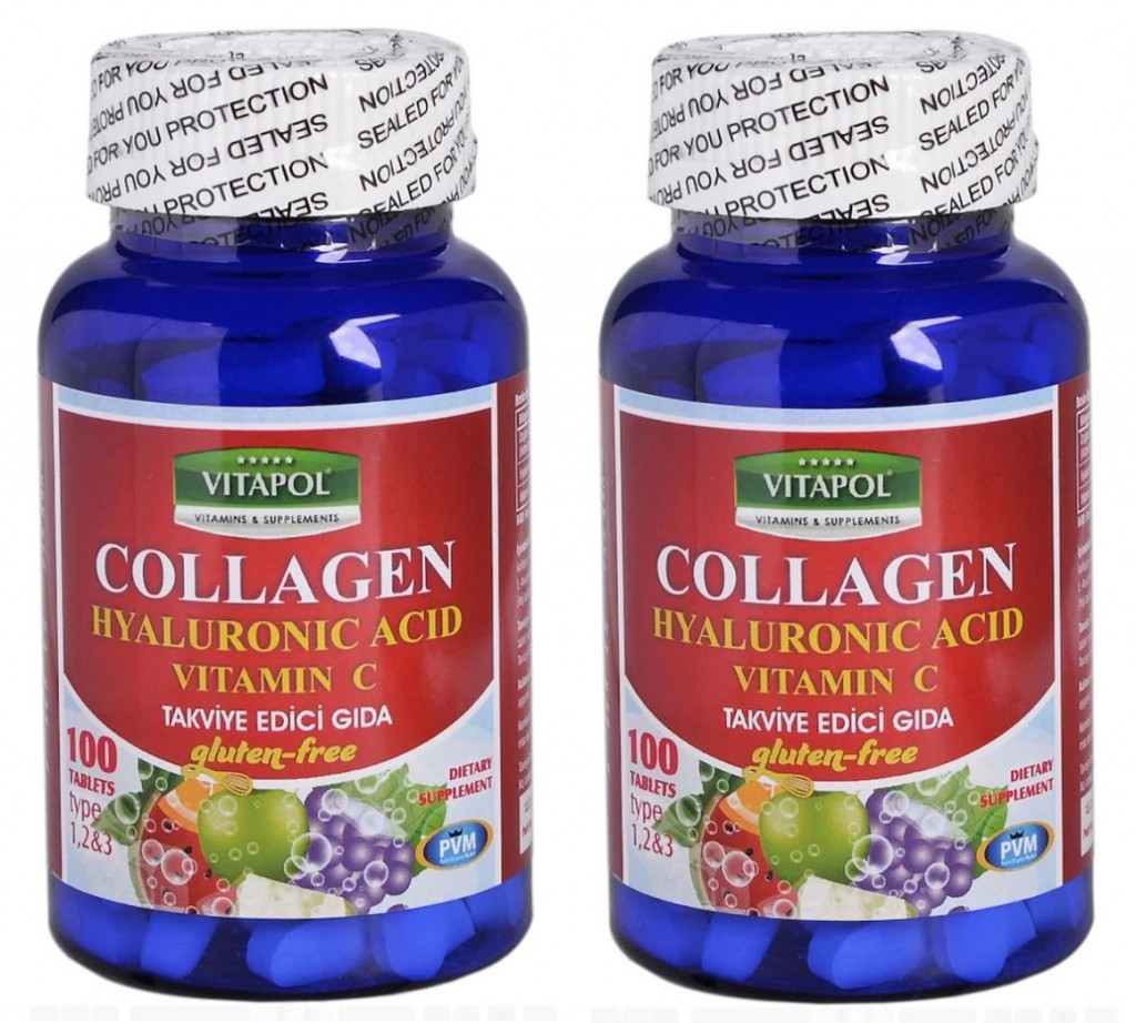 Vitapol Collagen Hyaluronic Acid Vitamin C 100 Tablet 2 Kutu