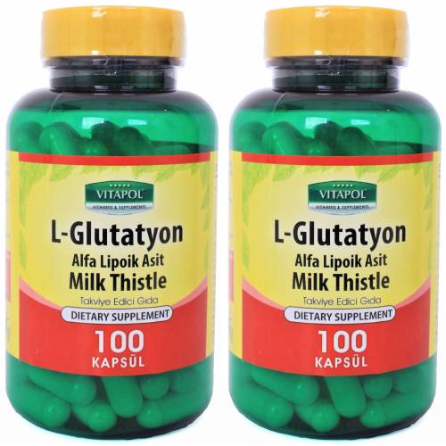 Vitapol L-Glutatyon Alfa Lipoik Asit Milk Thistle 2X100 Kapsül