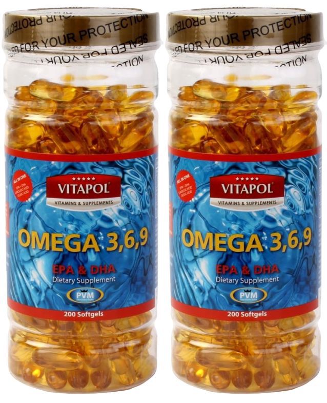 Vitapol Omega 3-6-9 Balık Yağı 200 Softgel 2 Adet