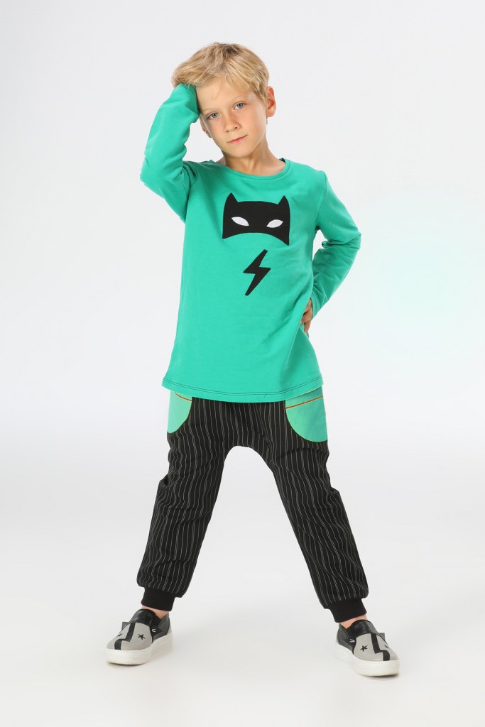Super Hero Gabardine Pantolon+T-Shirt Takım Lp-21A1-031