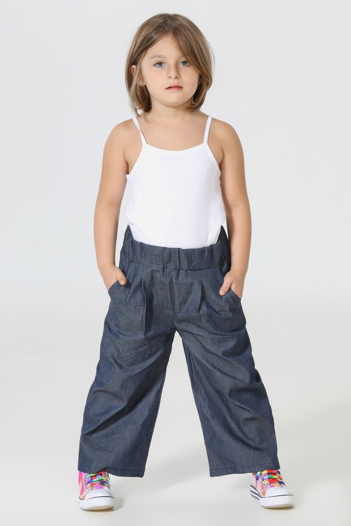 Japon Kesim Kız Çocuk Pantolon Zn-Ss-183