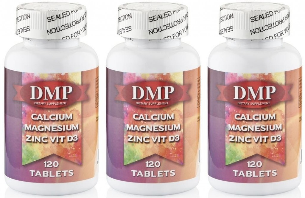 Dmp Calcium Magnesium Zinc Vitamin D 3X120 Tablet Kalsiyum Magnezyum Çinko D3 Vitamini