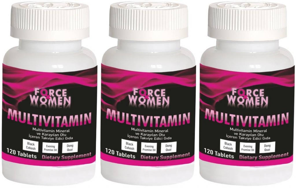 Force Nutrition Force Women Kadın Multivitamin 3X120 Tablet Karayılan Otu Evening Promise Oil