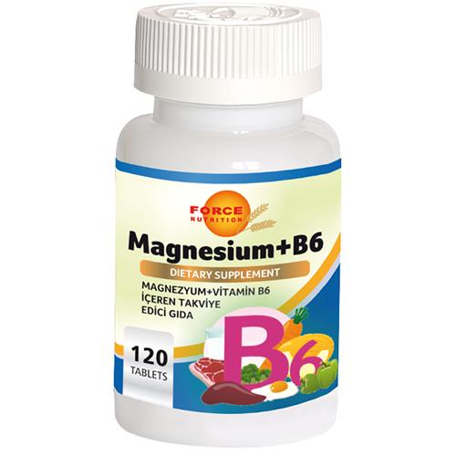Force Nutrition Magnesium Vitamin B6 Vitamini 120 Tablet Magnezyum