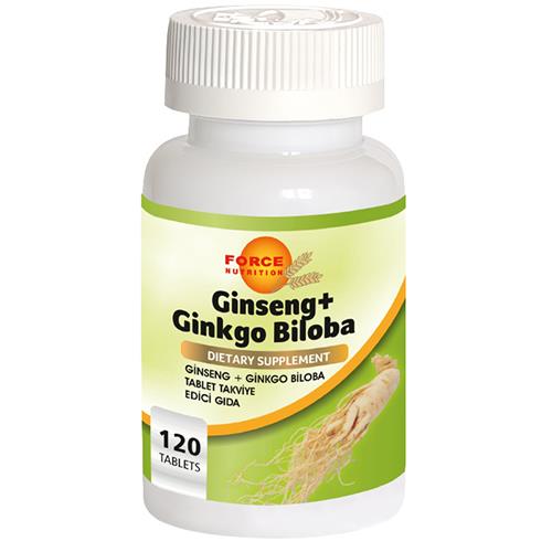 Force Nutrition Sibirya Ginsengi Ginkgo Biloba 120 Tablet