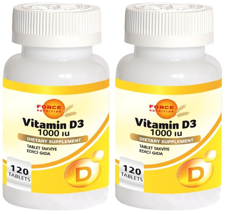 Force Nutrition Vitamin D 1000 Iu 2X120 Tablet