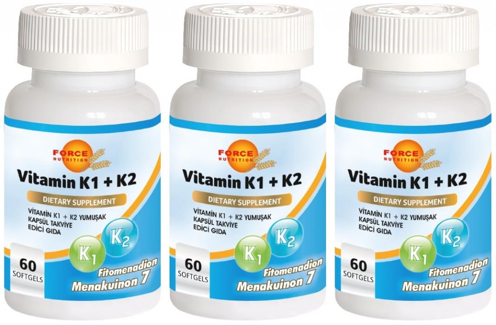 Force Nutrition Vitamin K1 Vitamin K2 3X60 Softgel