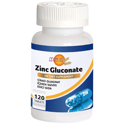 Meka Nutrition Çinko Glukonat 120 Tablet Zinc Gluconate 15 Mg