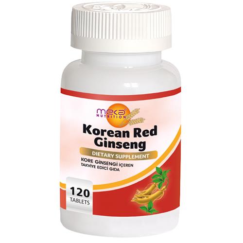 Meka Nutrition Kırmızı Kore Ginsengi 120 Tablet Korean Red Ginseng