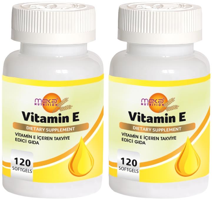 Meka Nutrition Vitamin E 267 Mg 2X120 Softgel E Vitamini 400 Iu