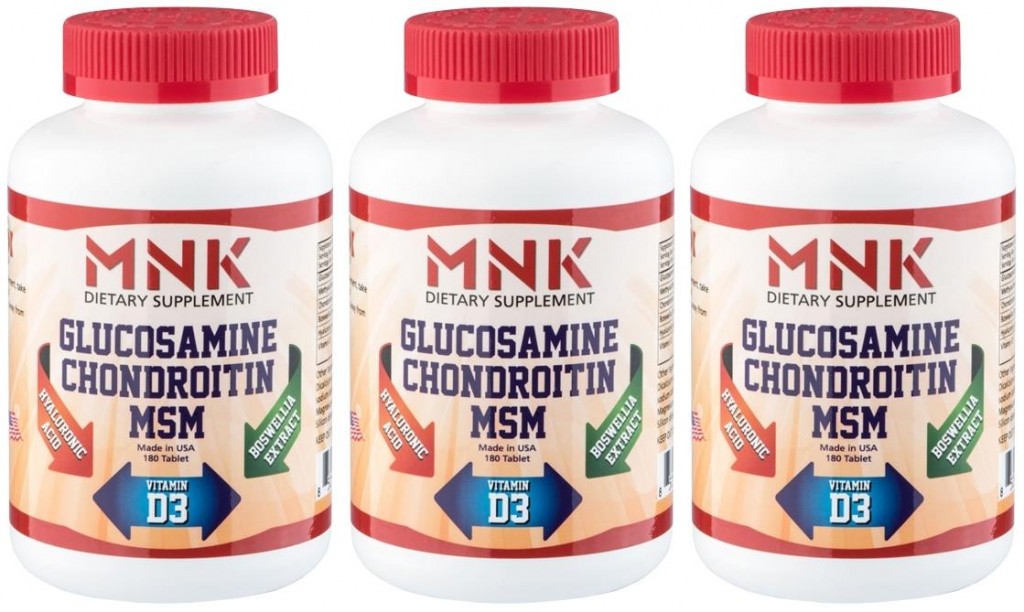 Mnk Glucosamine Chondroitin Msm 3X180 Tablet Boswellia Hyaluronic Acid Vitamin D
