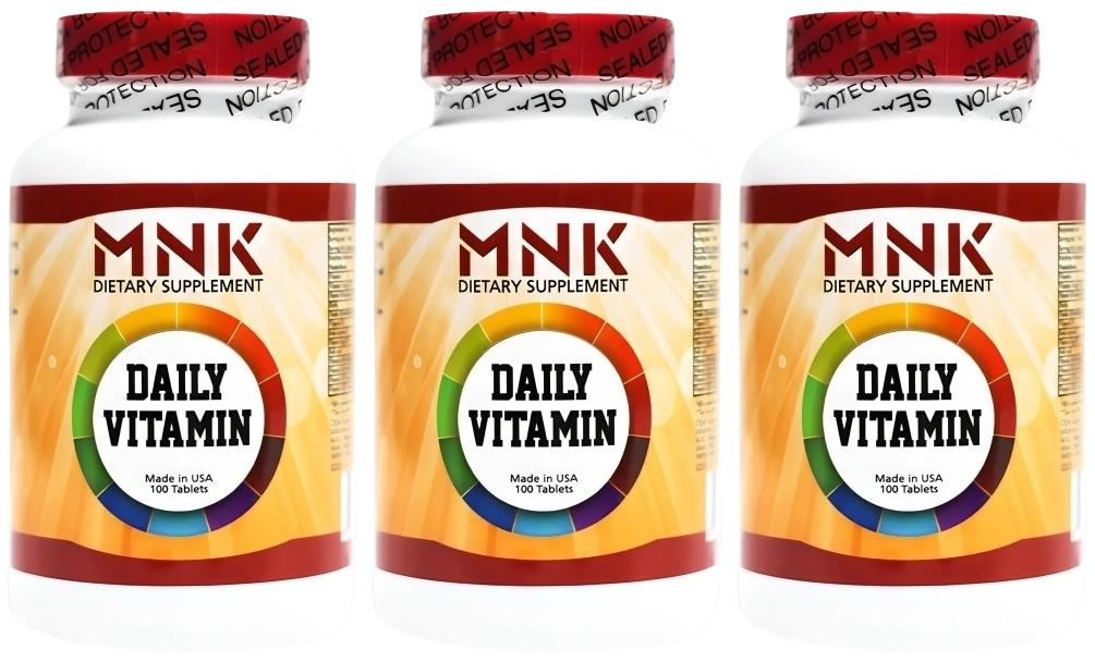 Mnk Günlük Vitamin Mineral 3X100 Tablet Daily Multivitamin