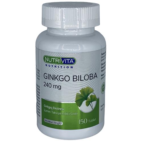 Nutrivita Nutrition Ginkgo Biloba 240 Mg 150 Tablet