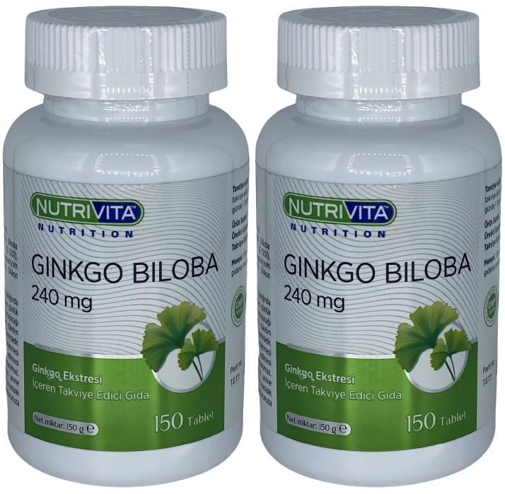 Nutrivita Nutrition Ginkgo Biloba 240 Mg 2X150 Tablet