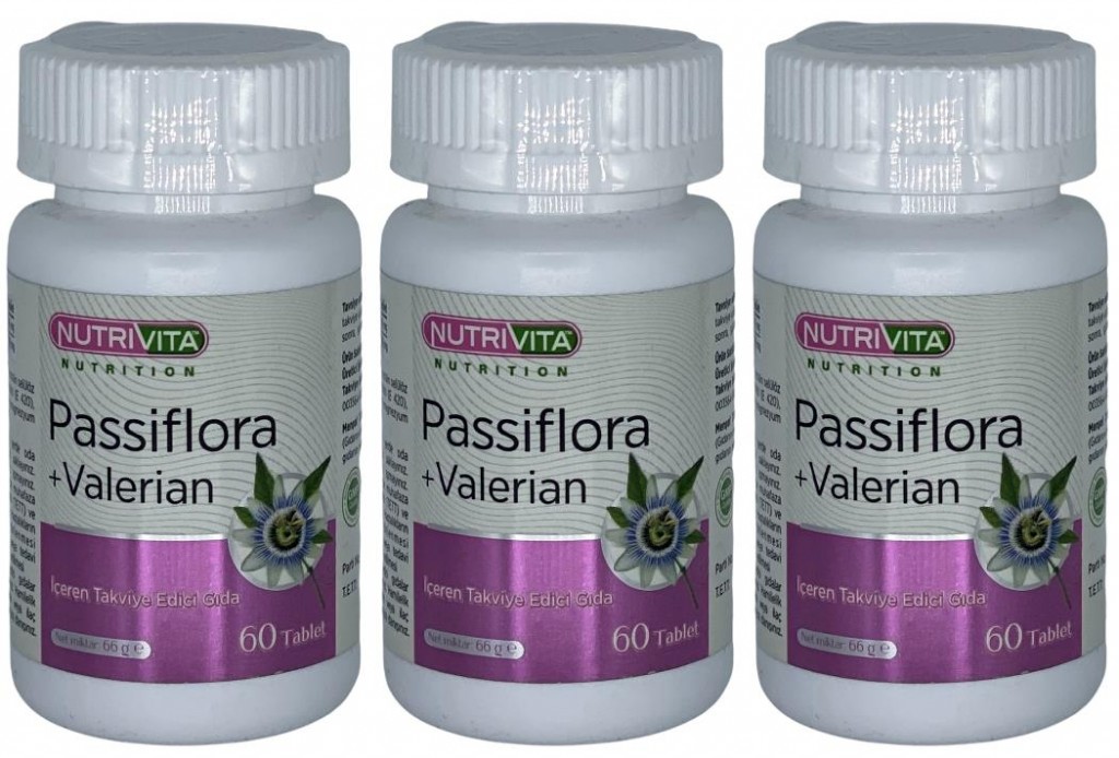 Nutrivita Nutrition Passiflora Valerian 3X60 Tablet Kedi Otu