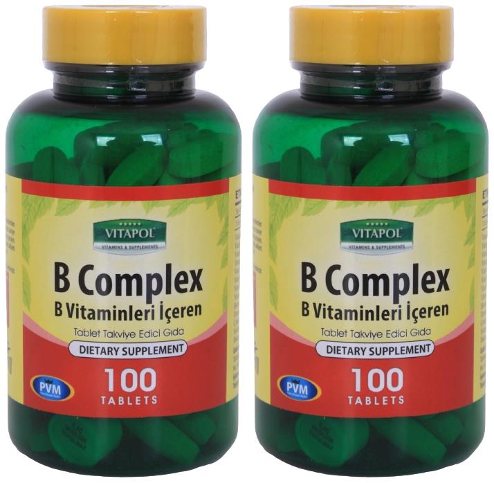 Vitapol B Vitamini Kompleks 2X100 Tablet Vitamin B Complex