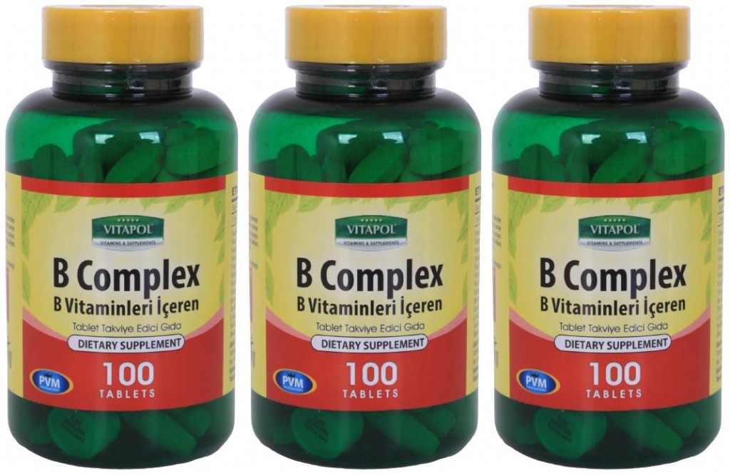 Vitapol B Vitamini Kompleks 3X100 Tablet Vitamin B Complex