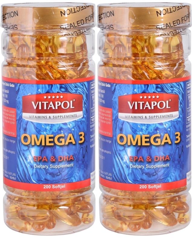 Vitapol Balık Yağı 1000 Mg Omega 3 2X200 Softgel