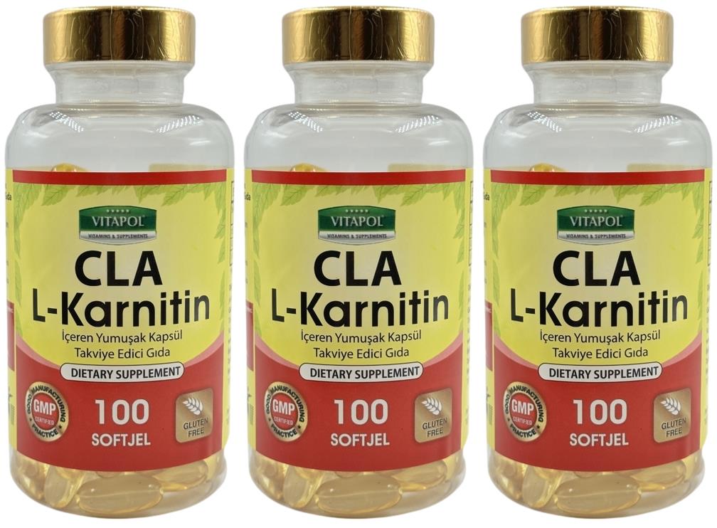 Vitapol Cla L-Carnitine 3X100 Softgel L-Karnitin