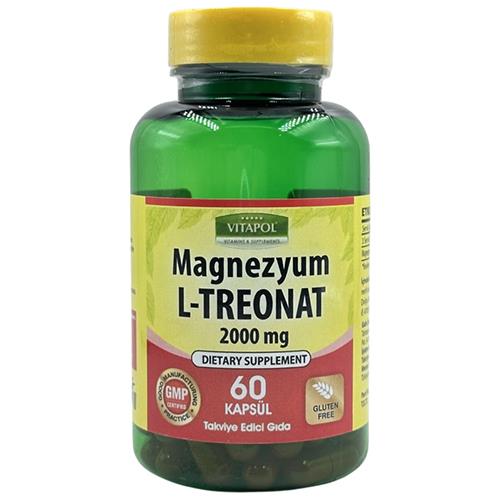 Vitapol Magnezyum L-Treonat 2000 Mg 60 Vegan Kapsül Magnesium L-Treonate